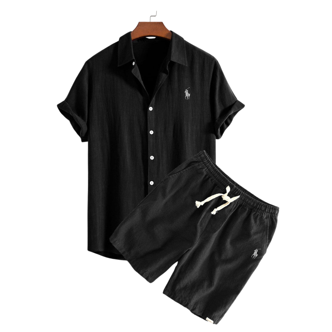 Set Ralph Lauren: camicia e pantaloncini in lino