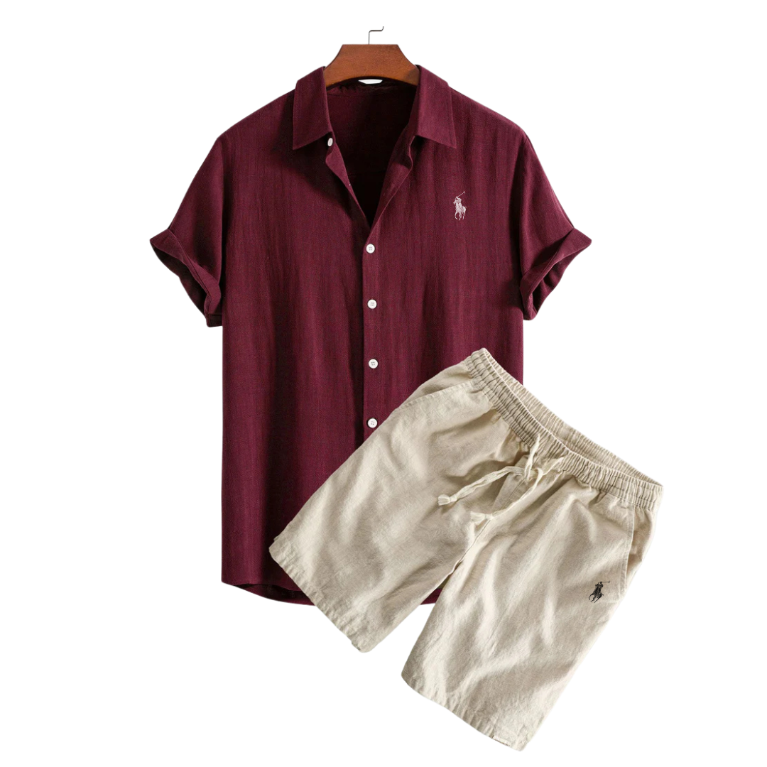 Set Ralph Lauren: camicia e pantaloncini in lino