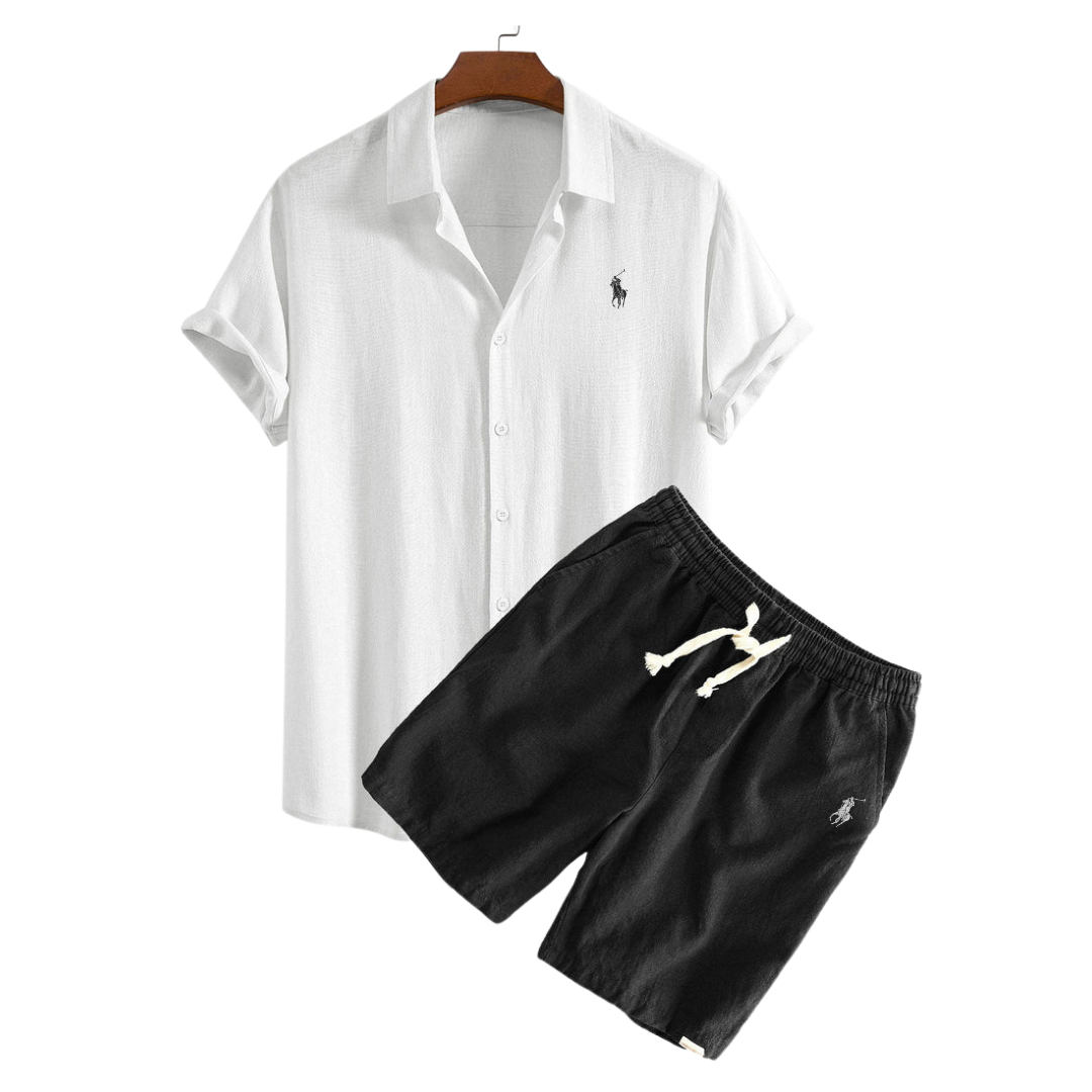 Set Ralph Lauren: camicia e pantaloncini in lino